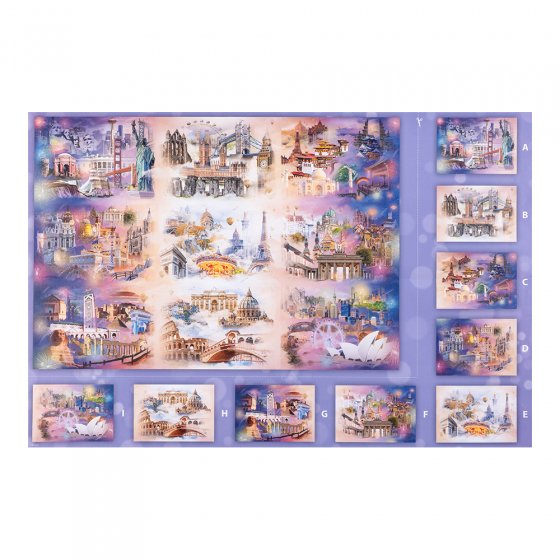 Puzzle Premium « Villes au-dessus des nuages » 