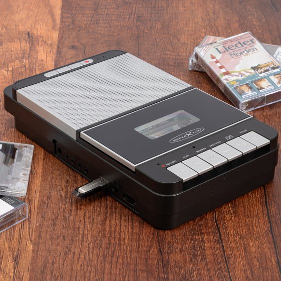 Draagbaar cassette-opnameapparaat 