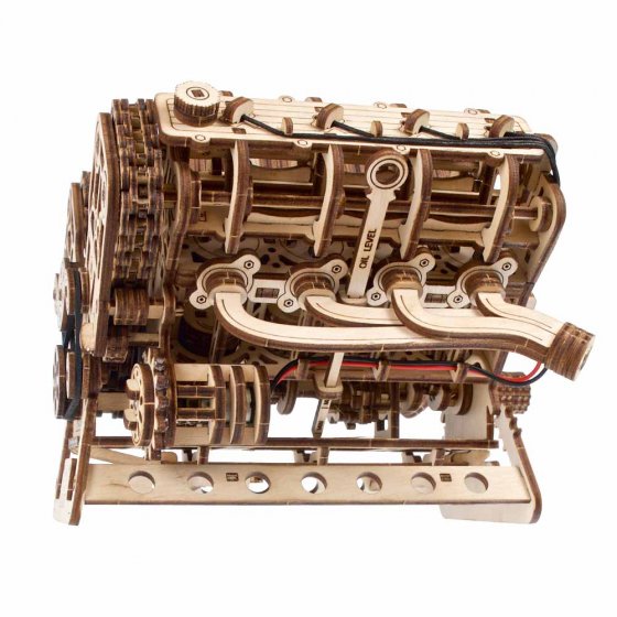 Houten modelmotor V8 