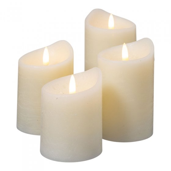 Bougies LED en cire véritable 