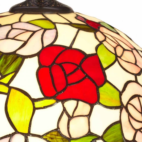 Staande lamp "Rozen" in Tiffany-stijl 