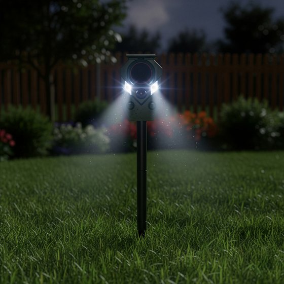 Mini repousse-animaux solaire à ultrasons 