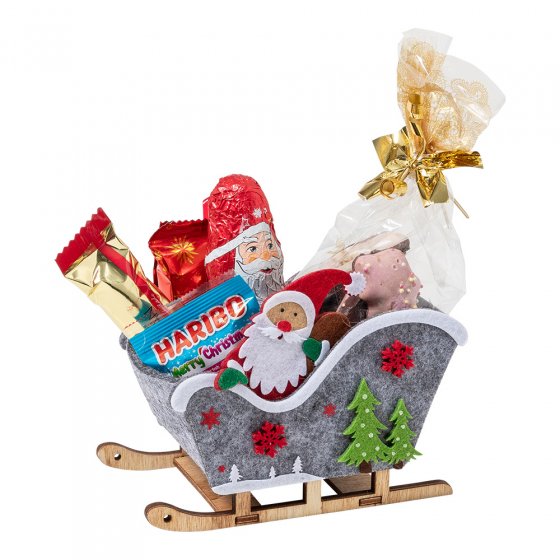 Traîneau de Saint-Nicolas avec friandises 