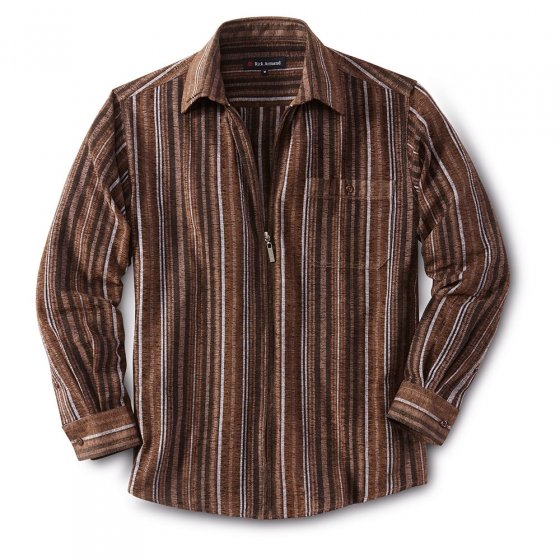 Chemise chenille zippée 