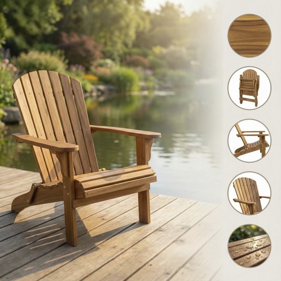 Chaise de jardin en bois  