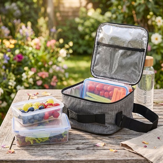 Sac isotherme avec boîtes de conservation 