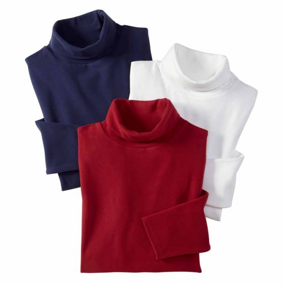 Pull à col roulé thermique 3XL (128/132) | Marine