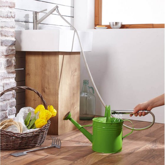 Wastafeldouche met duohaak 