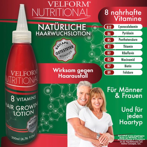 Lotion pour la pousse des cheveux, lot de 2 