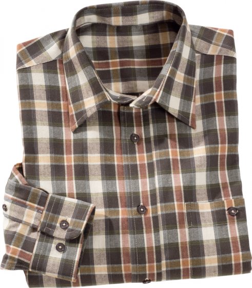 Katoenen-flanelhemd in 2-pack 