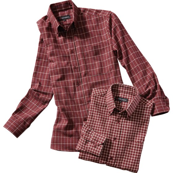 Set van 2 geruite flanel overhemden 