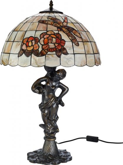 Parelmoer lamp in Tiffanystijl 