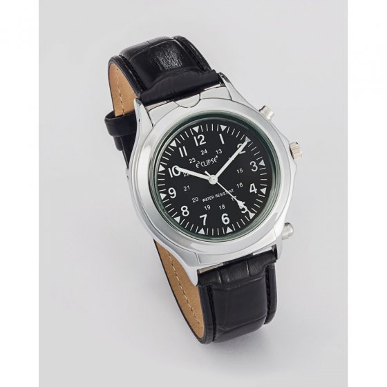 Horloge met licht en loep 