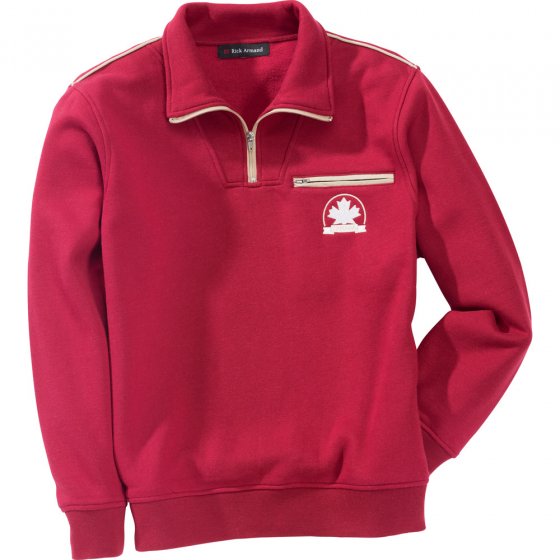 Polar-sweater m.borstza.,rood 3XL | Rood