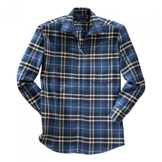 Flanellen hemd met ritssluiting in set van 2 