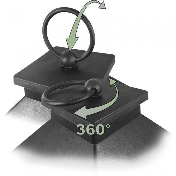 Led-lantaarn met kaars 