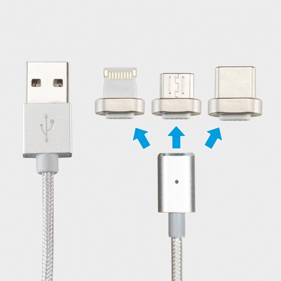 Câble de charge magnétique 3 en 1 