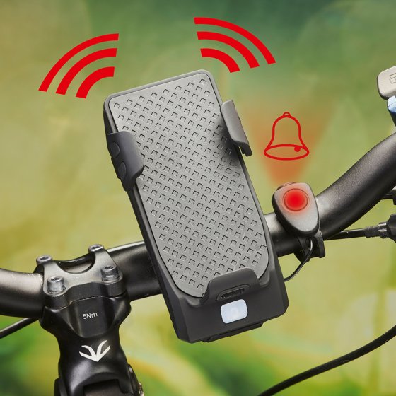 Support de vélo pour téléphone mobile, avec batterie 