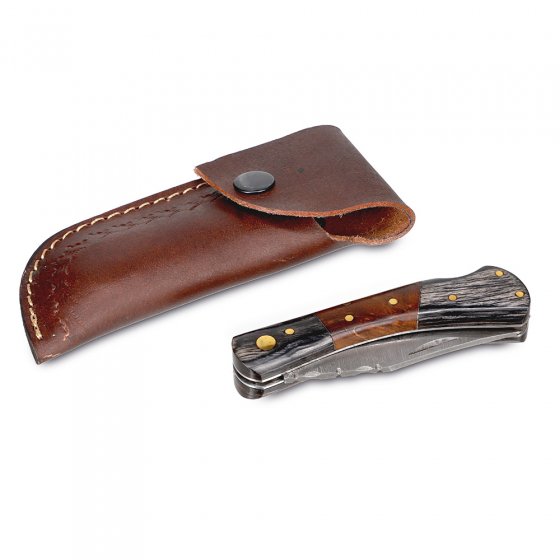 Couteau de poche damassé 