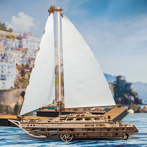 Houten model Zeilbootdroom 