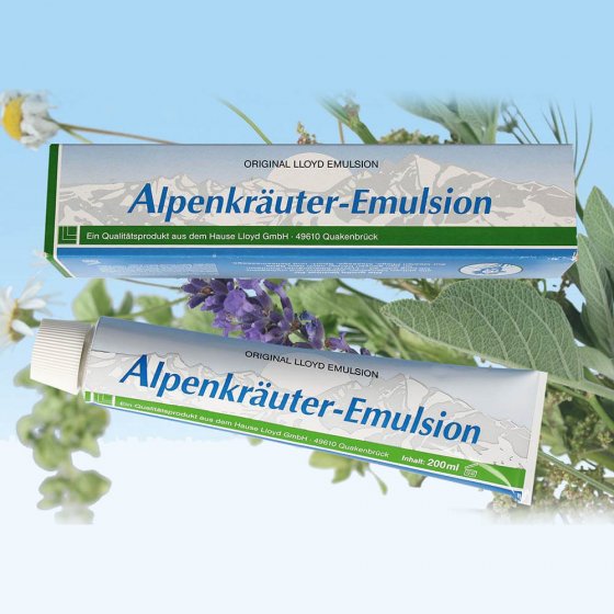 Émulsion de plantes alpines 