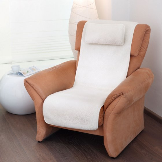 Stoelbeschermer van scheerwol  | Natuur#Beige