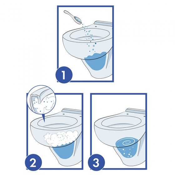 Mousse nettoyante magique pour WC 