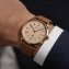Herenhorloge rosé met leren bandje - 2