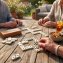 Houten kistje met grote domino - 2
