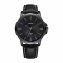 Herenhorloge met zwarte leren band - 2