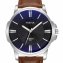 Montre pour homme avec bracelet en cuir noir - 2
