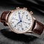 Chronographe pour homme avec bracelet en cuir - 2