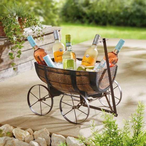 Bac à plantes sur roulettes 