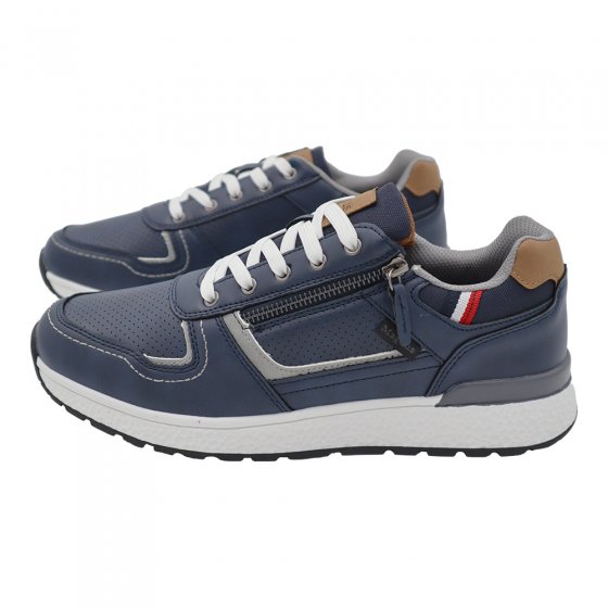 Chaussure à lacets avec fermeture éclair 