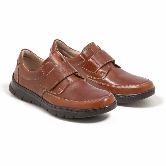 Chaussures en cuir à velcro 
