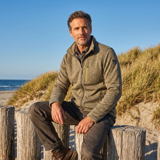 Veste polaire tricotée homme 