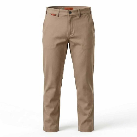 Katoenen broek met elastische tailleband 