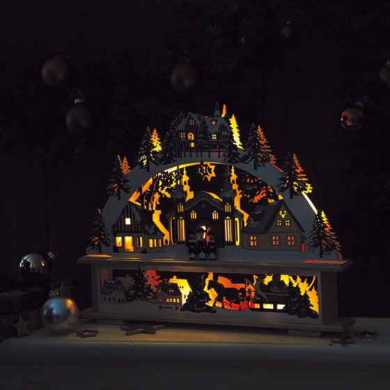 Arche de Noël lumineuse 