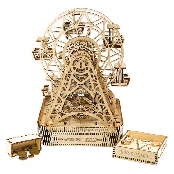 Maquette en bois  "grande roue cinétique" 