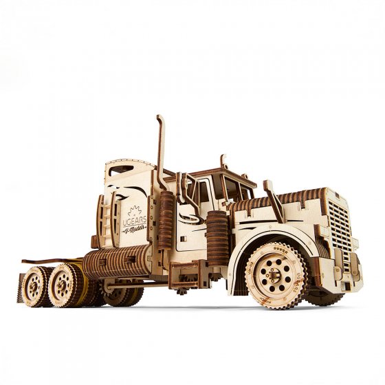 Houten modelvrachtwagen 