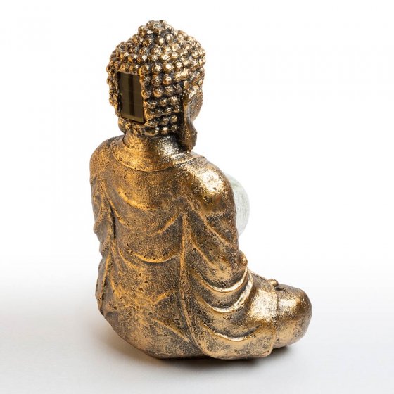 Solar-boeddha met verlichting 