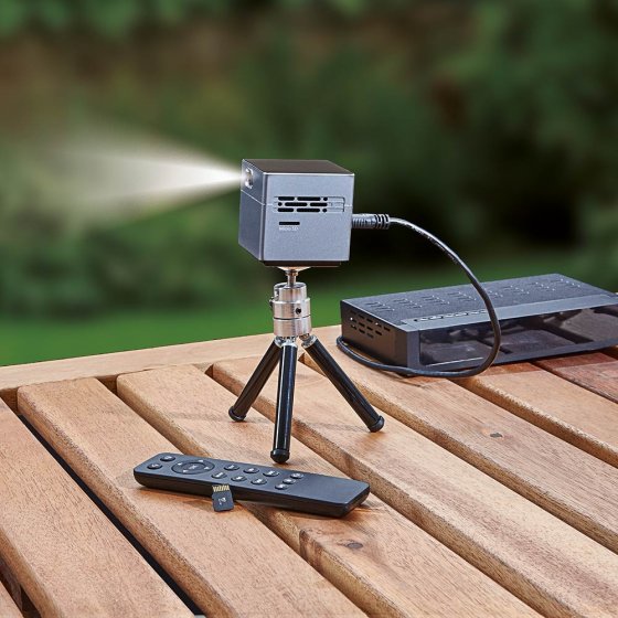 Mini projecteur sur trépied 