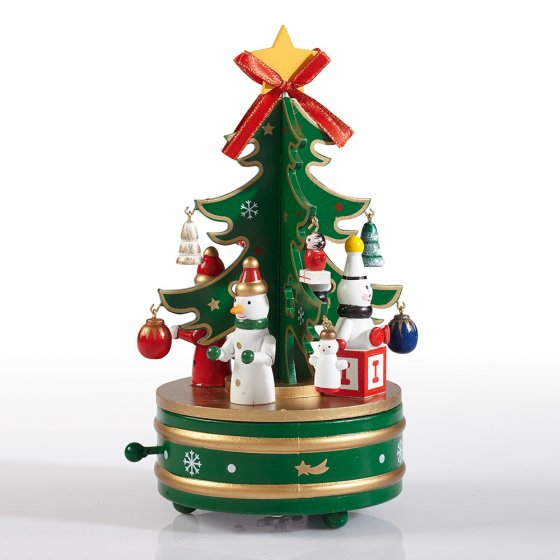 Boîte à musique sapin de Noël Vert