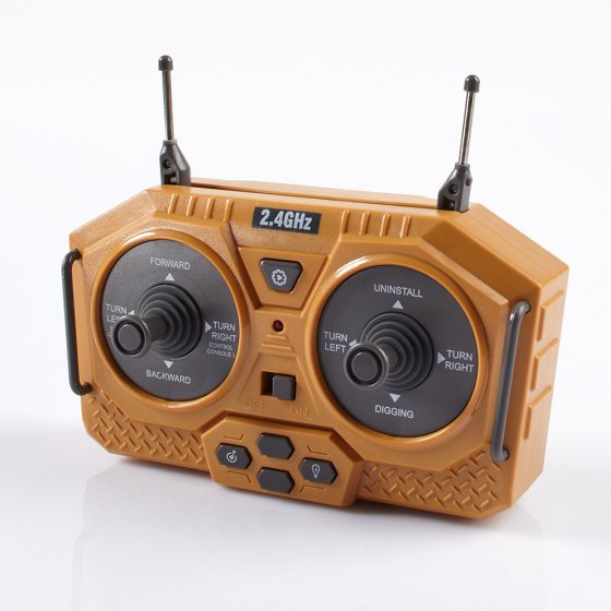 Radiogestuurde graafmachine 