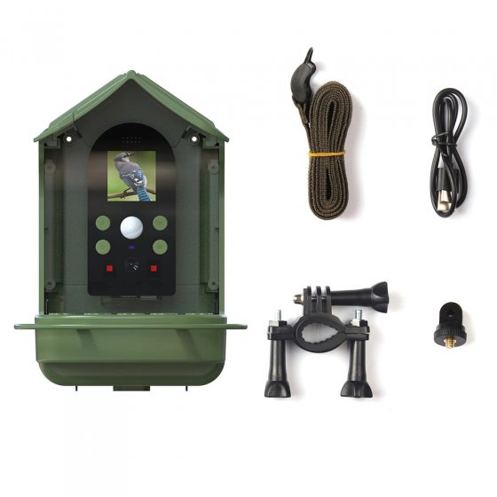 Mangeoire à oiseaux solaire avec caméra 