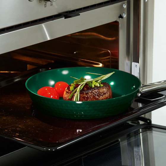 Pannenset met hoge rand ’Ceraflon Smaragd’ 