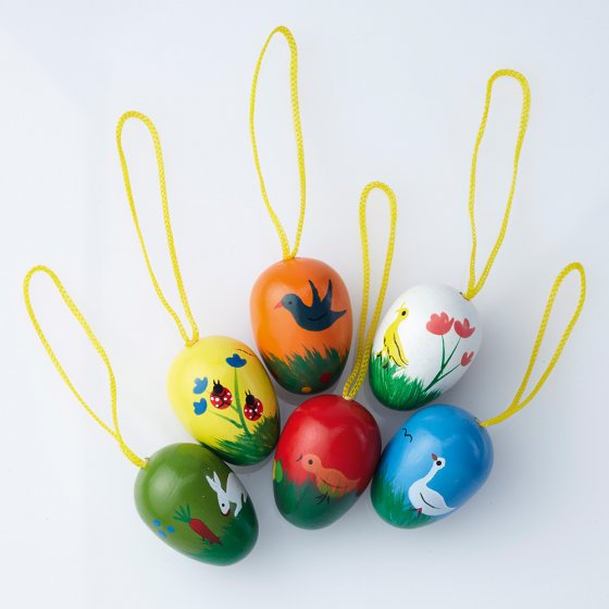 Houten paaseieren 