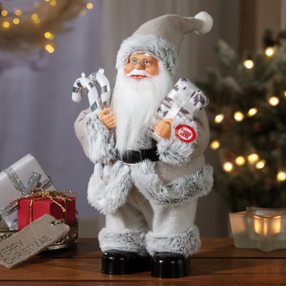 Père Noël musical Gris