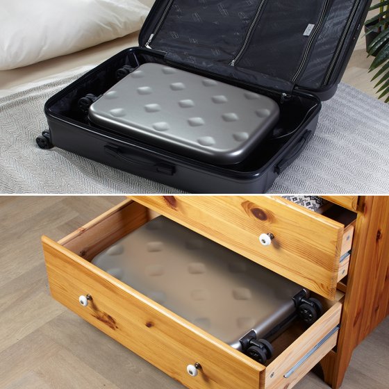 Ultraplatte rolkoffer 