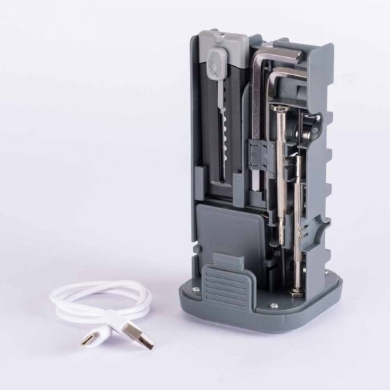 Lampe rechargeable avec outils 